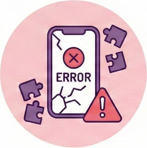 アプリ開発の失敗アイコン